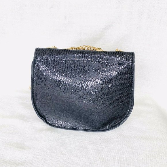 New Victoria Leland Designs Shimmer Crossbody Bag Gold Chain Strap - Picture 4 of 9